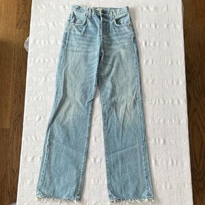 Citizens Of Humanity Light Wash Straight Leg Jeans - Annina
